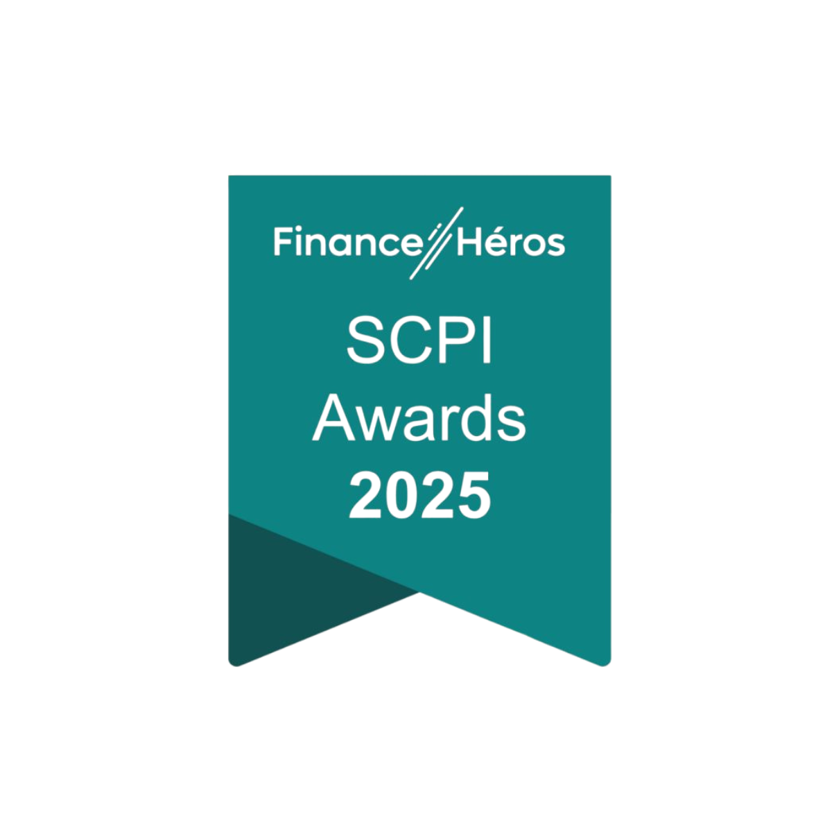 Logo Finance Héros SCPI Awards 2025, distinction attribuée à la SCPI Epsicap Nano, élue numéro 2 des meilleures SCPI