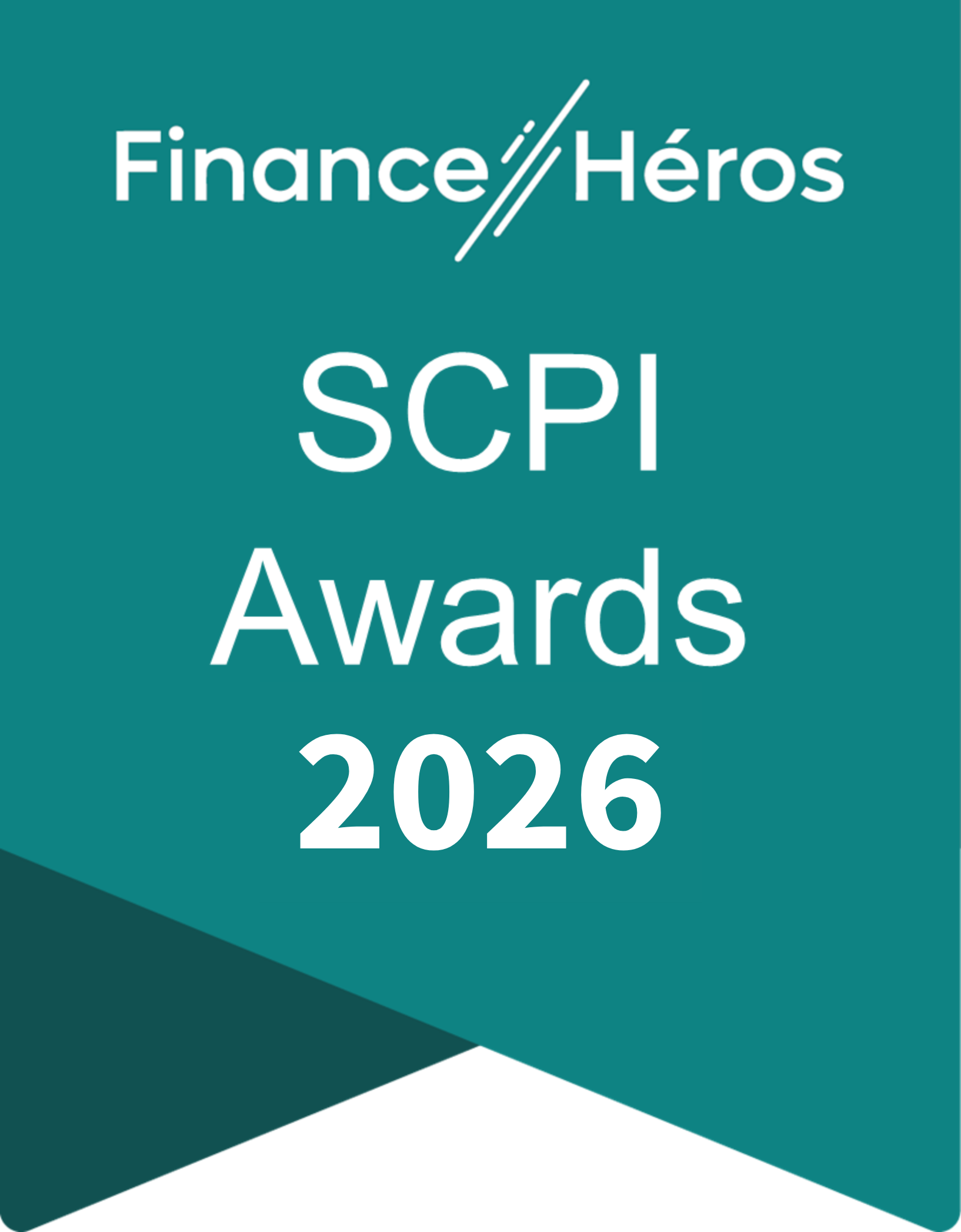Logo Finance Héros SCPI Awards 2026, distinction attribuée à la SCPI Epsicap Nano, élue numéro 1 des meilleures SCPI