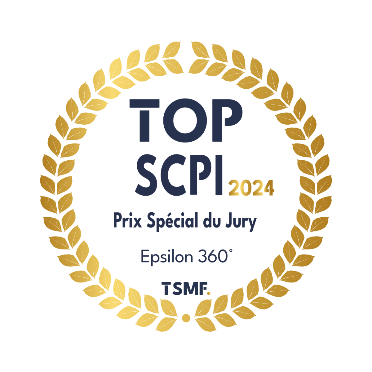 Trophée TOP SCPI 2024 catégorie prix spécial du jury, décerné à Epsicap Nano par TSMF