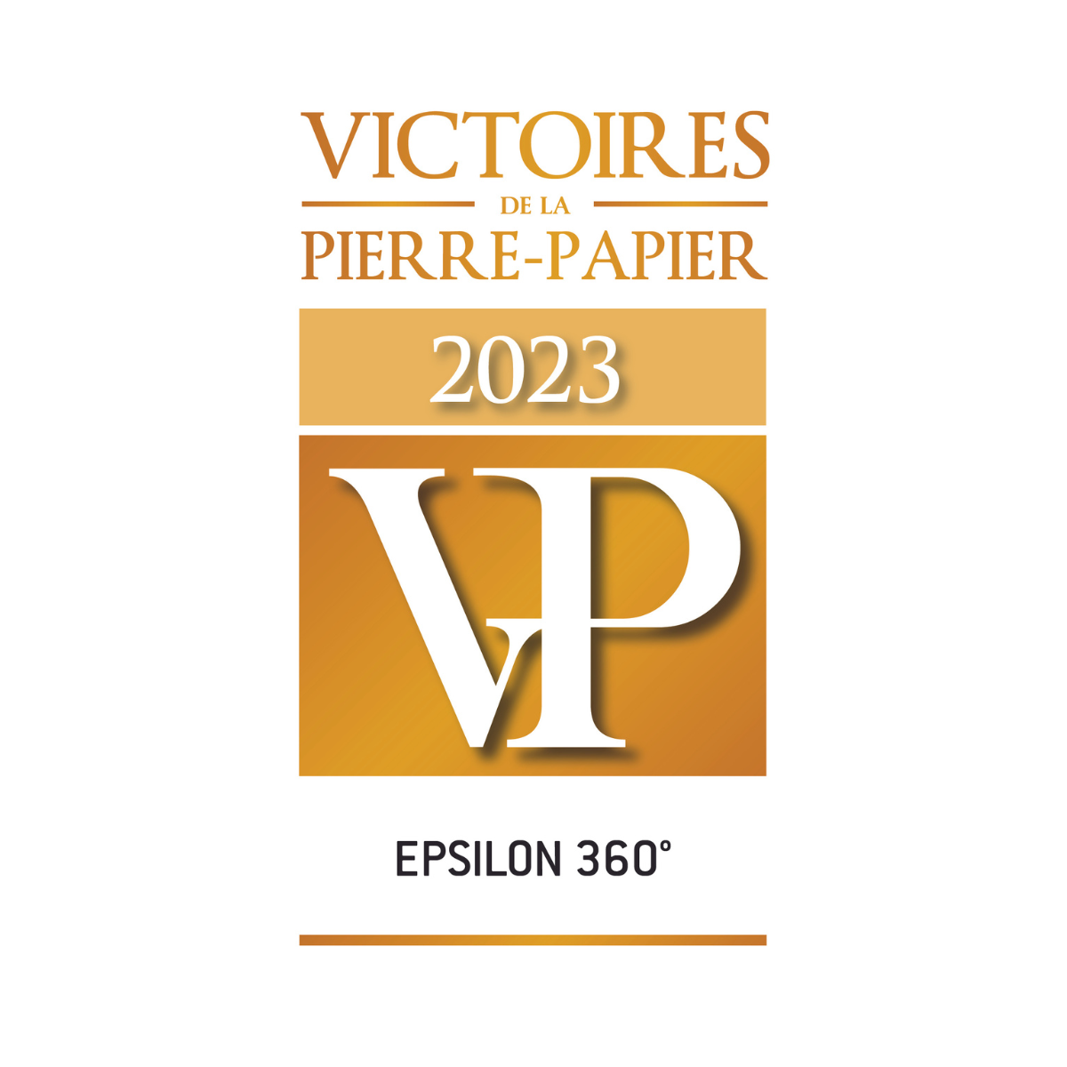 Trophée Victoires de la Pierre-Papier 2023, catégorie Meilleure SCPI espoir, décerné à Epsilon 360°, devenue depuis Epsicap Nano