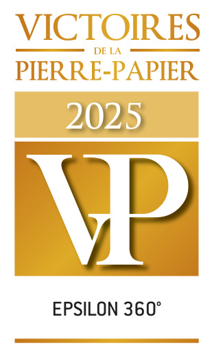 Trophée Victoires de la Pierre-Papier 2025, catégorie Meilleure SCPI à capital variable diversifiée - actifs inférieurs à 500 M€, décerné à Epsilon 360°, devenue depuis Epsicap Nano